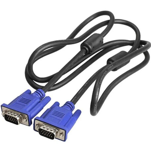 1.5M VGA To VGA Monitor Male To Male Cable (Black)