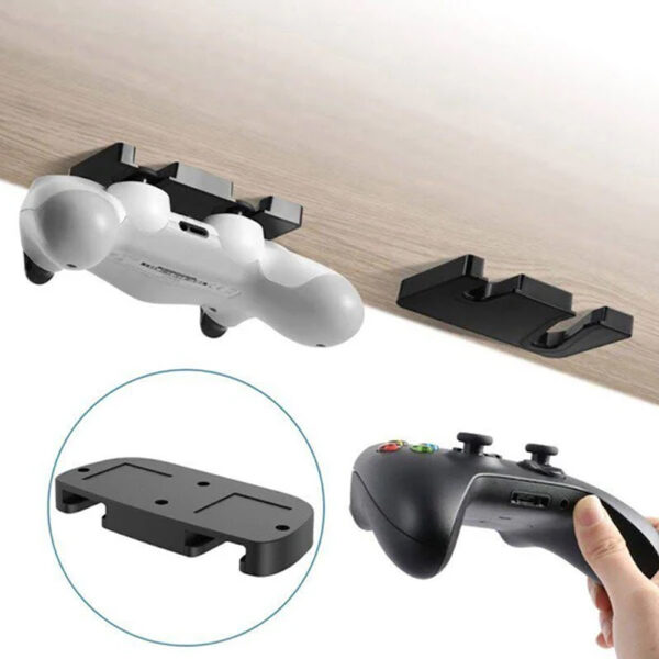 Portable Game Controller Holder Handle Bracket For Ps5 Ps4 Dualsense Game Console Hanging Storage Rack Holder Stand Under Table heldylist